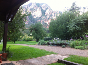 View from our cabin porch